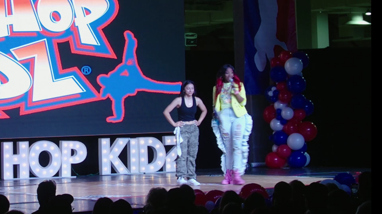 Pro-Am Dance and DJ Expo Miami 2022 Hip Hop Kidz Showcase Host on Stage
