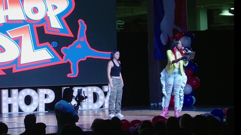 Pro-Am Dance and DJ Expo Miami 2022 Hip Hop Kidz Showcase Host on Stage